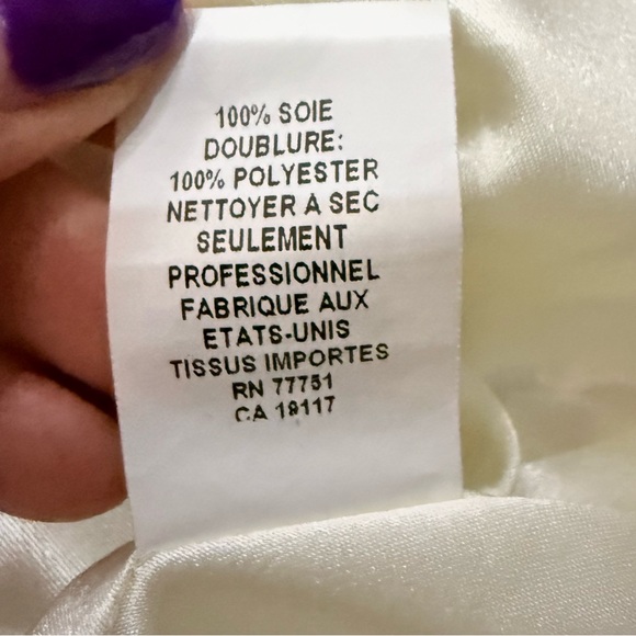 RARE GORGEOUS Y2K Vintage BETSEY JOHNSON silk cream floral dress size 6 HTF - Picture 9 of 12